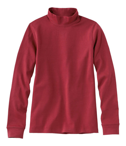 Women's Interlock Mock-Turtleneck, Long-Sleeve | L.L.Bean outlet