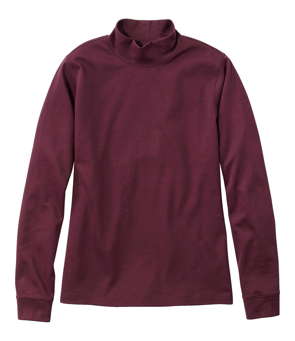 Women's Interlock Mock-Turtleneck, Long-Sleeve | L.L.Bean outlet