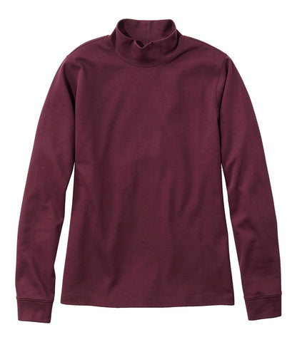 Women's Interlock Mock-Turtleneck, Long-Sleeve | L.L.Bean outlet