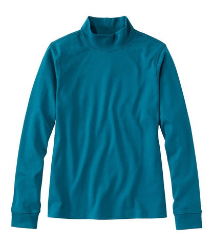 Women's Interlock Mock-Turtleneck, Long-Sleeve | L.L.Bean outlet