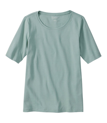 Women's Jewelneck Tee, Elbow-Sleeve | L.L.Bean discount