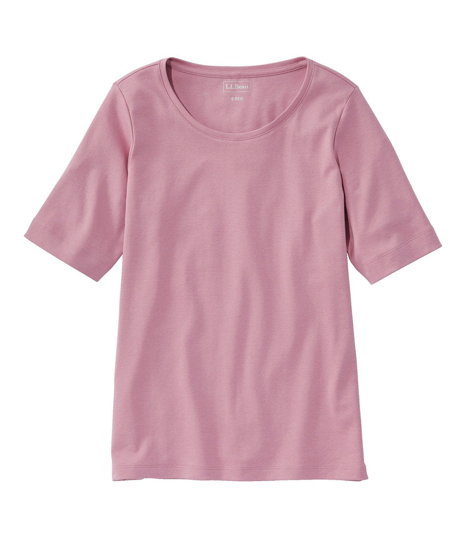 Women's Jewelneck Tee, Elbow-Sleeve | L.L.Bean discount