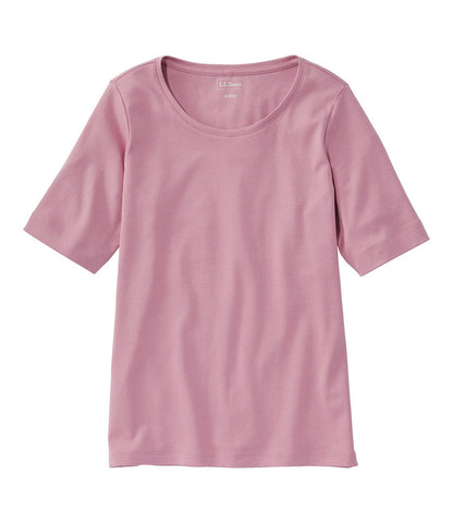 Women's Jewelneck Tee, Elbow-Sleeve | L.L.Bean discount