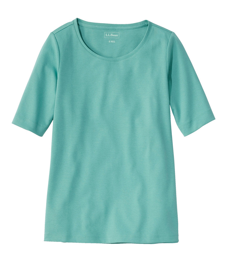 Women's Jewelneck Tee, Elbow-Sleeve | L.L.Bean discount