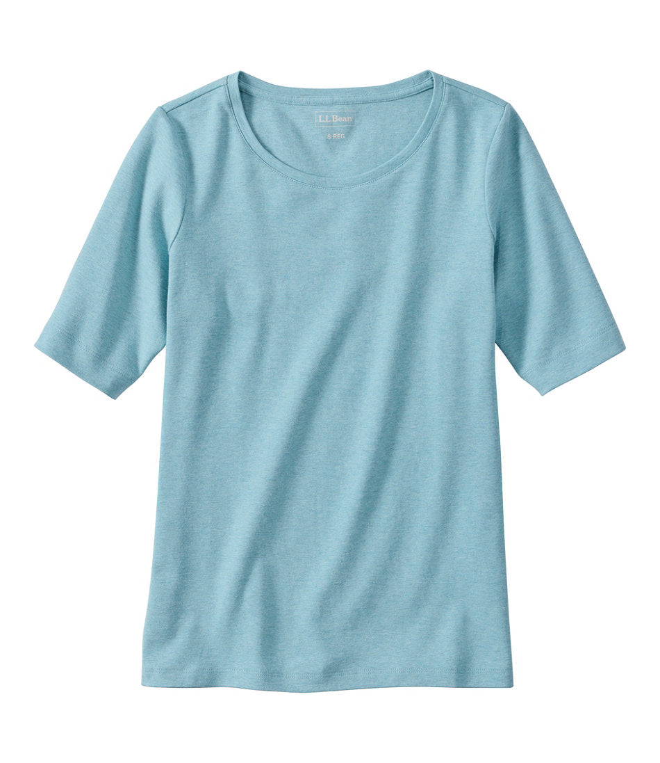 Women's Jewelneck Tee, Elbow-Sleeve | L.L.Bean discount