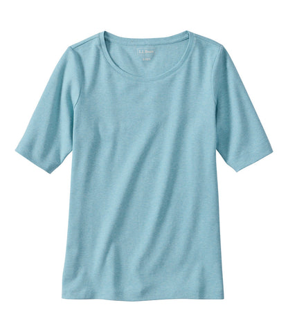 Women's Jewelneck Tee, Elbow-Sleeve | L.L.Bean discount