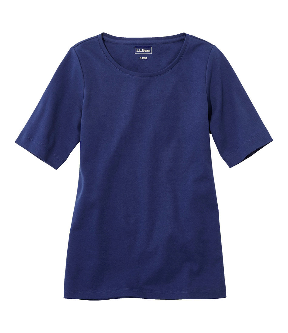 Women's Jewelneck Tee, Elbow-Sleeve | L.L.Bean discount