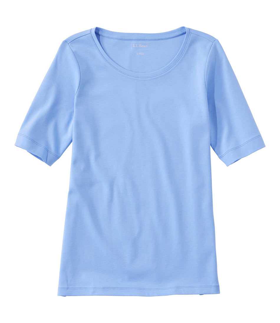 Women's Jewelneck Tee, Elbow-Sleeve | L.L.Bean discount