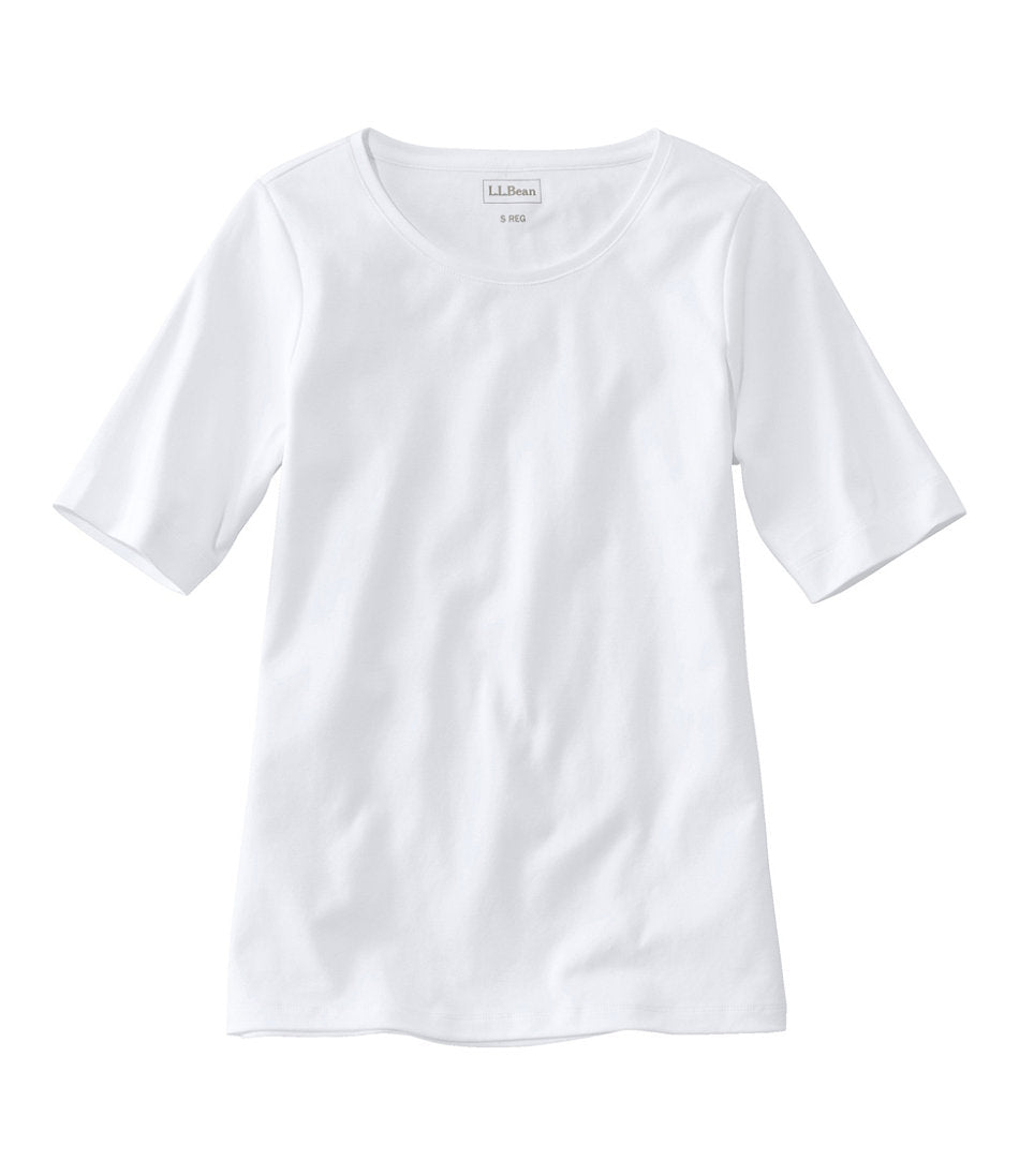 Women's Jewelneck Tee, Elbow-Sleeve | L.L.Bean discount