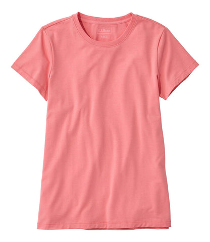 Women's Soft Stretch Supima-Blend Tee, Crewneck Short-Sleeve | L.L.Bean for sale