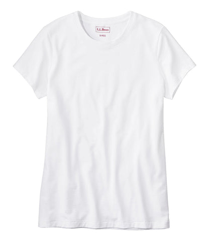 Women's Soft Stretch Supima-Blend Tee, Crewneck Short-Sleeve | L.L.Bean for sale