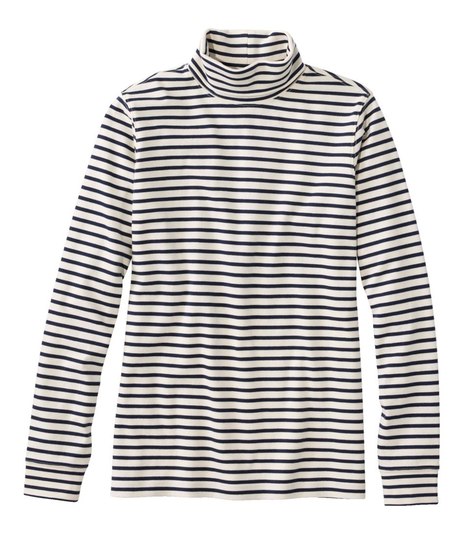 Women's Interlock Turtleneck, Long-Sleeve Stripe | L.L.Bean on sale