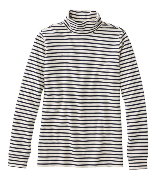 Women's Interlock Turtleneck, Long-Sleeve Stripe | L.L.Bean on sale