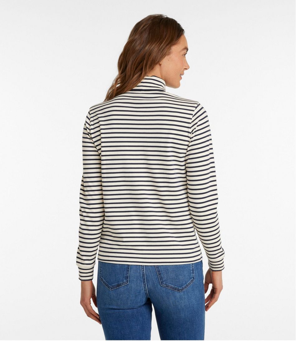 Women's Interlock Turtleneck, Long-Sleeve Stripe | L.L.Bean on sale