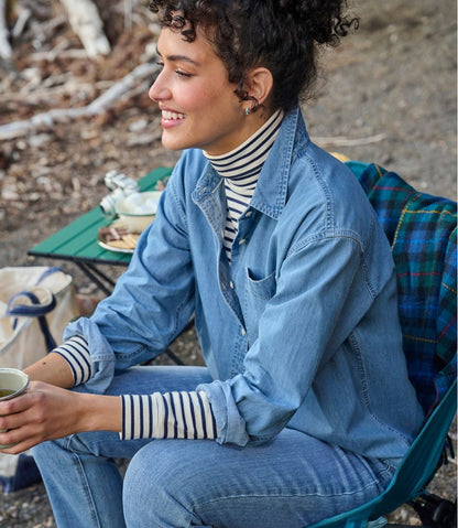 Women's Interlock Turtleneck, Long-Sleeve Stripe | L.L.Bean on sale