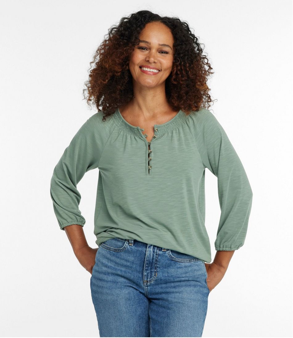 Women's Camden Hills Tee, Three-Quarter-Sleeve | L.L.Bean online