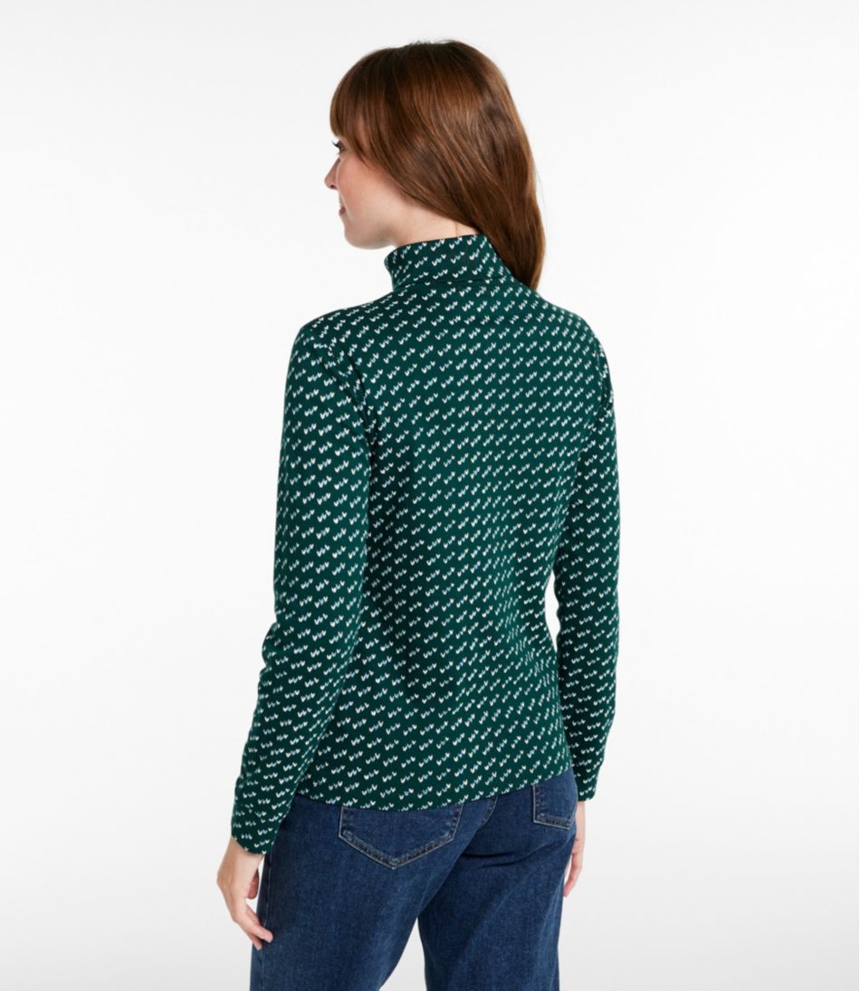 Women's Interlock Turtleneck, Long-Sleeve Allover Print | L.L.Bean discount