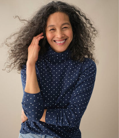 Women's Interlock Turtleneck, Long-Sleeve Allover Print | L.L.Bean discount