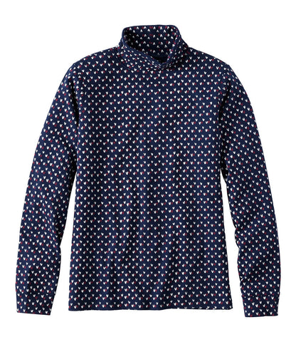 Women's Interlock Turtleneck, Long-Sleeve Allover Print | L.L.Bean discount