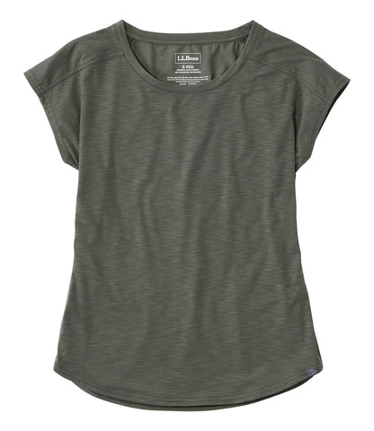 Women's Streamside Tee, Short-Sleeve Ruched Crew | L.L.Bean sale