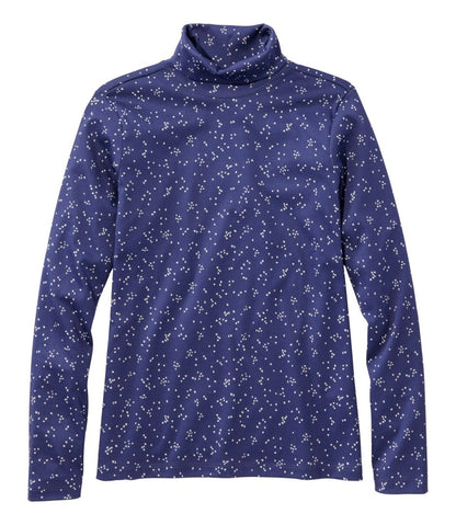 Women's Pima Cotton Turtleneck, Long-Sleeve Print | L.L.Bean US