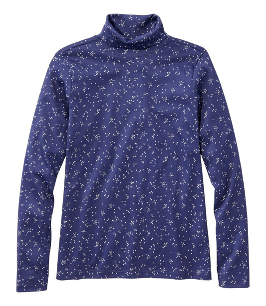 Women's Pima Cotton Turtleneck, Long-Sleeve Print | L.L.Bean US