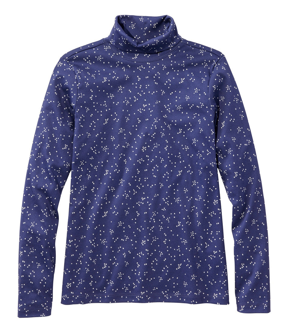Women's Pima Cotton Turtleneck, Long-Sleeve Print | L.L.Bean US