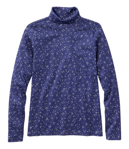 Women's Pima Cotton Turtleneck, Long-Sleeve Print | L.L.Bean US