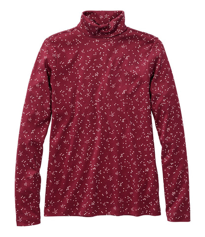 Women's Pima Cotton Turtleneck, Long-Sleeve Print | L.L.Bean US