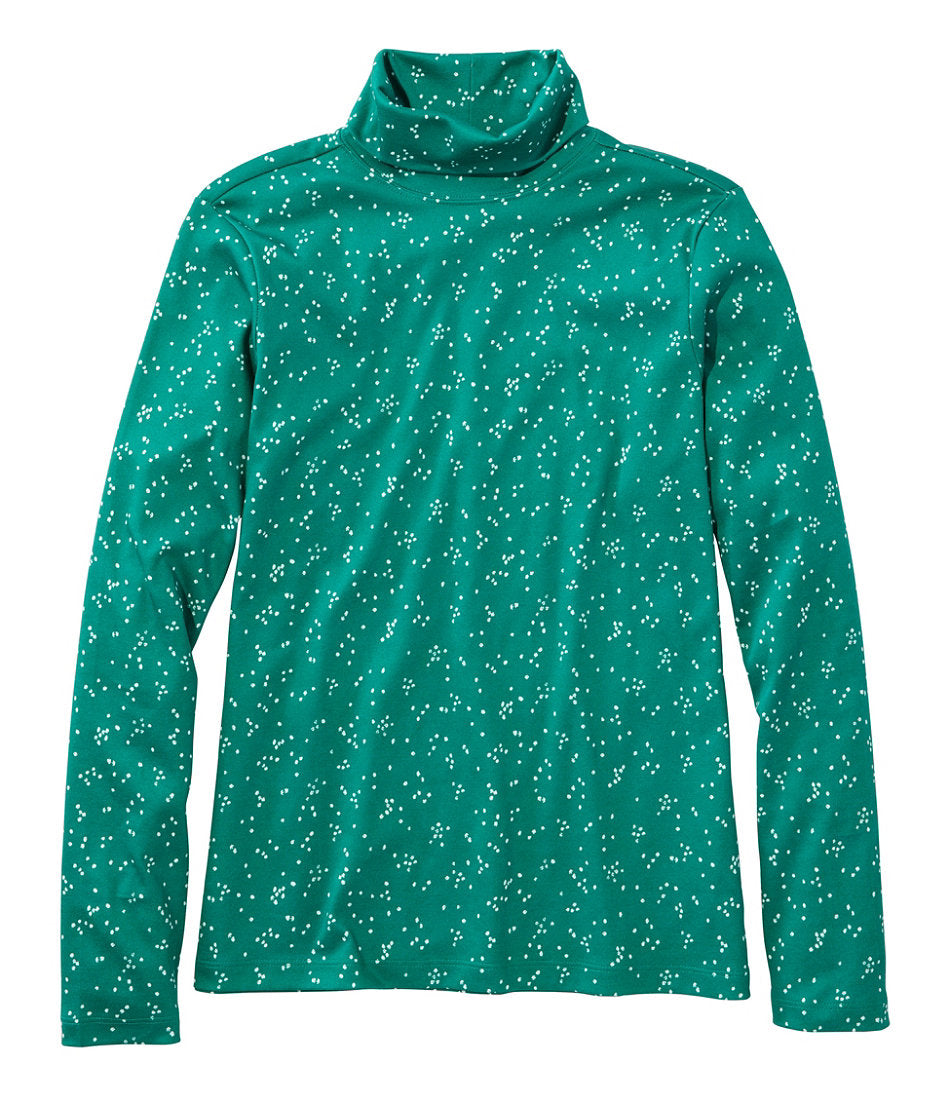 Women's Pima Cotton Turtleneck, Long-Sleeve Print | L.L.Bean US