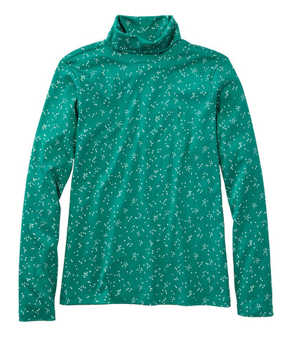 Women's Pima Cotton Turtleneck, Long-Sleeve Print | L.L.Bean US