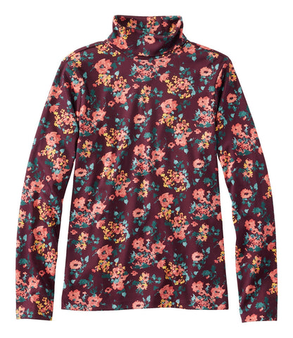 Women's Pima Cotton Turtleneck, Long-Sleeve Print | L.L.Bean US