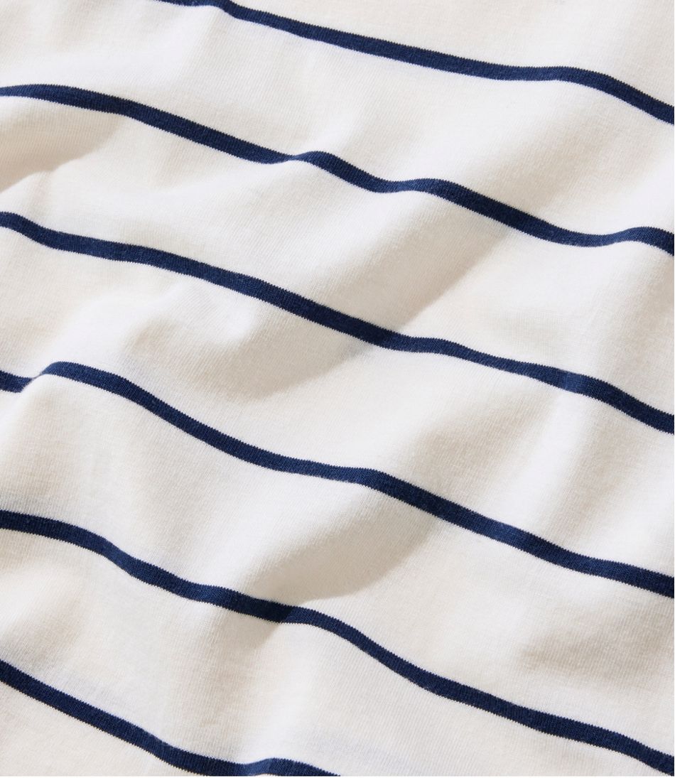 Women's Soft Stretch Supima-Blend Tee, Scoopneck Short-Sleeve Stripe | L.L.Bean discount