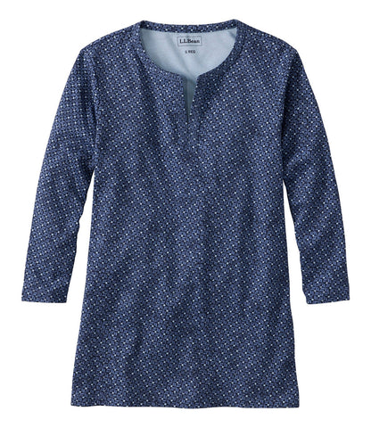 Women's Tee, Three-Quarter-Sleeve Splitneck Tunic Print | L.L.Bean sale