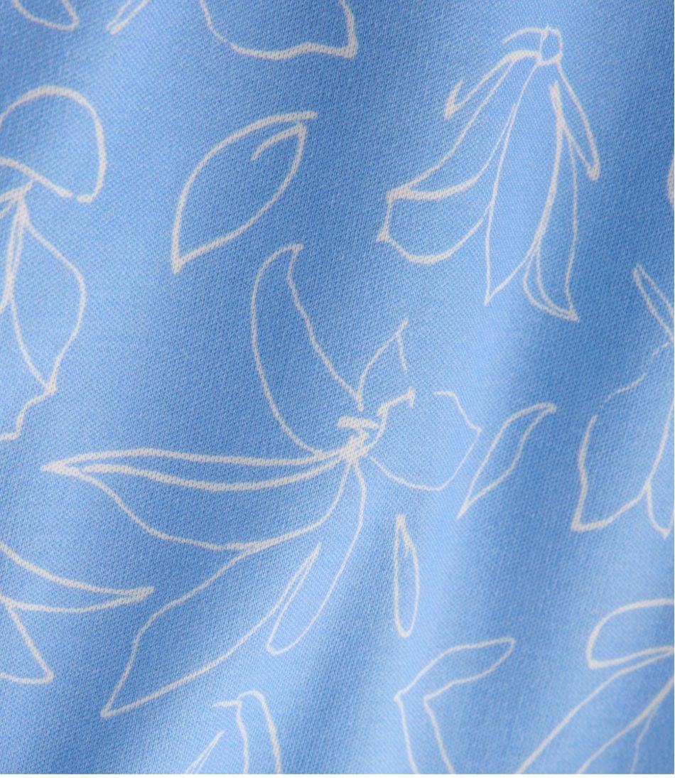 Women's Pima Cotton Tunic, Three-Quarter-Sleeve Splitneck Print | L.L.Bean US