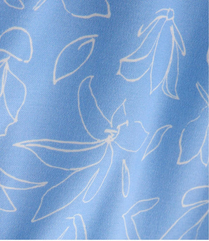 Women's Pima Cotton Tunic, Three-Quarter-Sleeve Splitneck Print | L.L.Bean US
