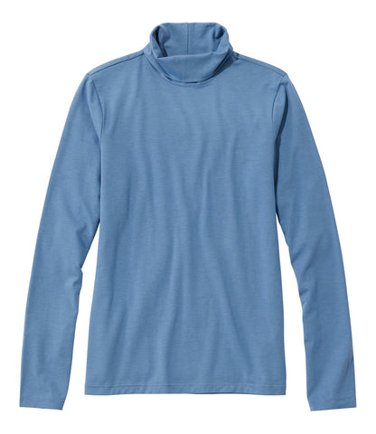 Women's Soft Stretch Supima-Blend Tee, Turtleneck | L.L.Bean on sale