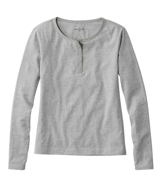 Women's Signature Rangeley Cotton Tee, Henley | L.L.Bean US