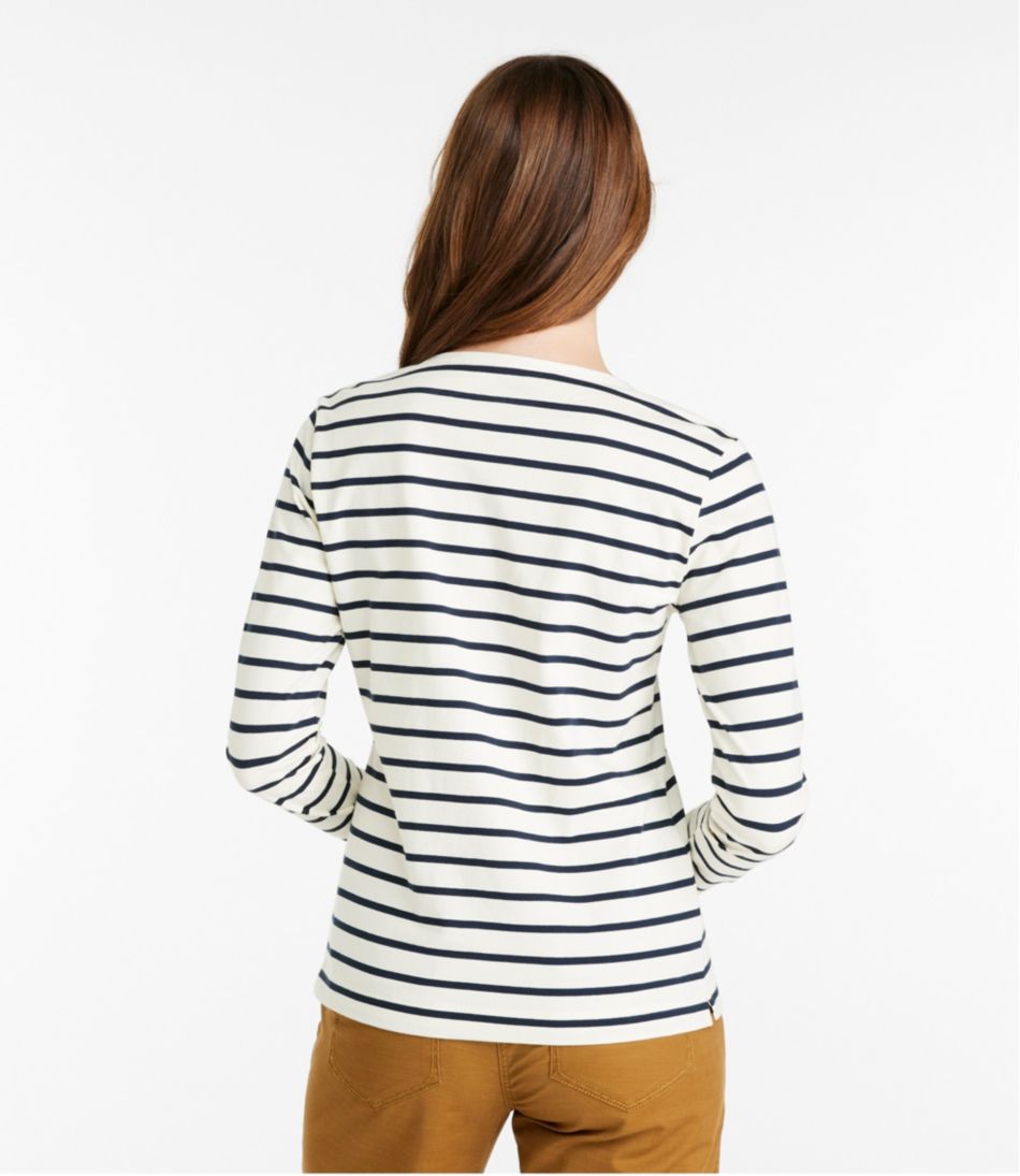 Women's Signature Rangeley Cotton Tee, Henley | L.L.Bean US