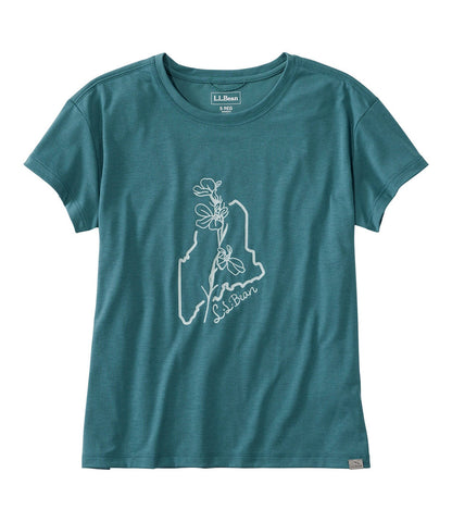 Women's Vista Camp Tee, Short-Sleeve Graphic Crew | L.L.Bean outlet