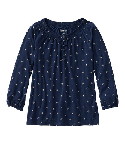 Women's Camden Hills Tee, Three-Quarter-Sleeve Print | L.L.Bean sale