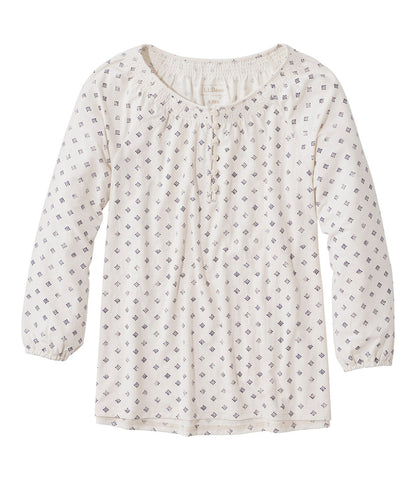 Women's Camden Hills Tee, Three-Quarter-Sleeve Print | L.L.Bean sale