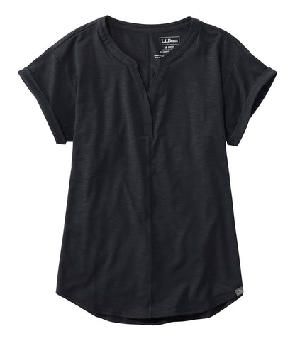 Women's Streamside Tee, Short-Sleeve Splitneck | L.L.Bean on sale