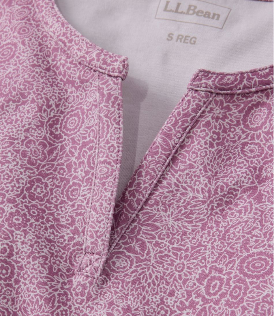 Women's Tee, Short-Sleeve Notch-Neck Print | L.L.Bean online