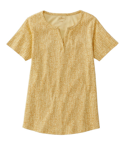 Women's Tee, Short-Sleeve Notch-Neck Print | L.L.Bean online