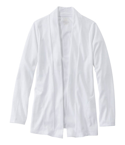 Women's Pima Cotton Open Cardigan, With Pockets | L.L.Bean US