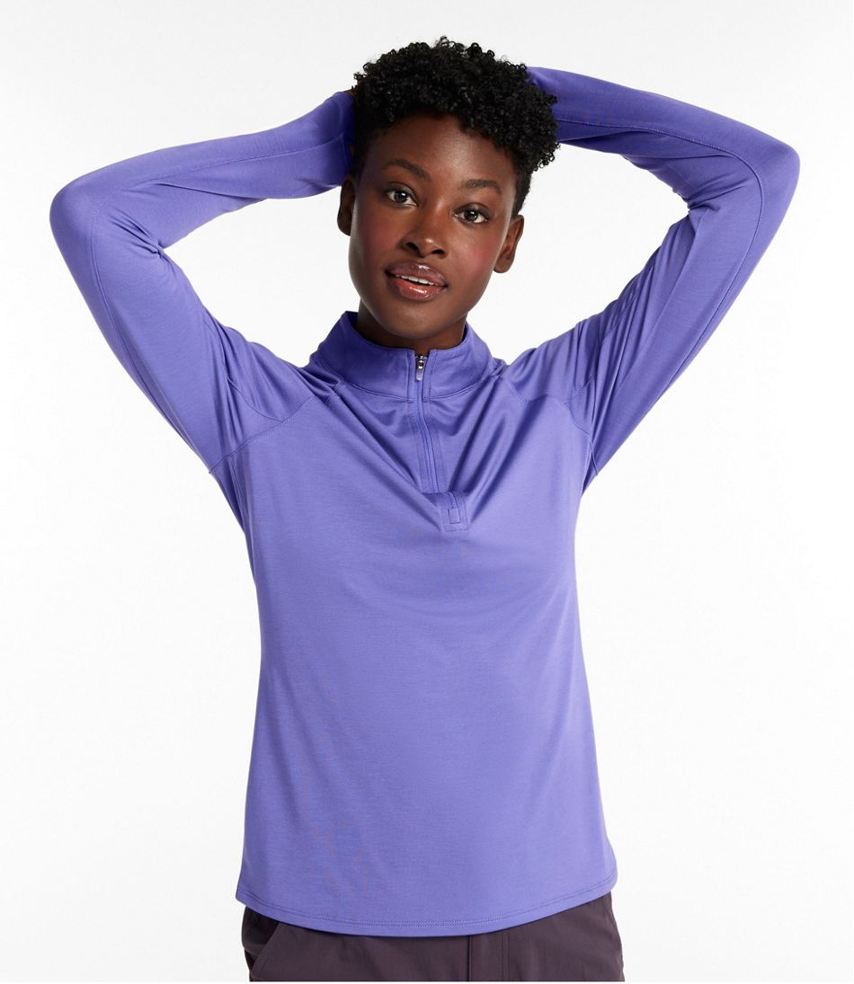 Women's Access Trail Pullover, Long-Sleeve Quarter-Zip | L.L.Bean discount
