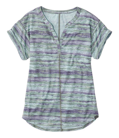 Women's Streamside Tee, Short-Sleeve Splitneck Print | L.L.Bean for sale