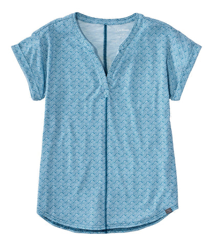 Women's Streamside Tee, Short-Sleeve Splitneck Print | L.L.Bean for sale
