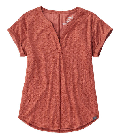 Women's Streamside Tee, Short-Sleeve Splitneck Print | L.L.Bean for sale